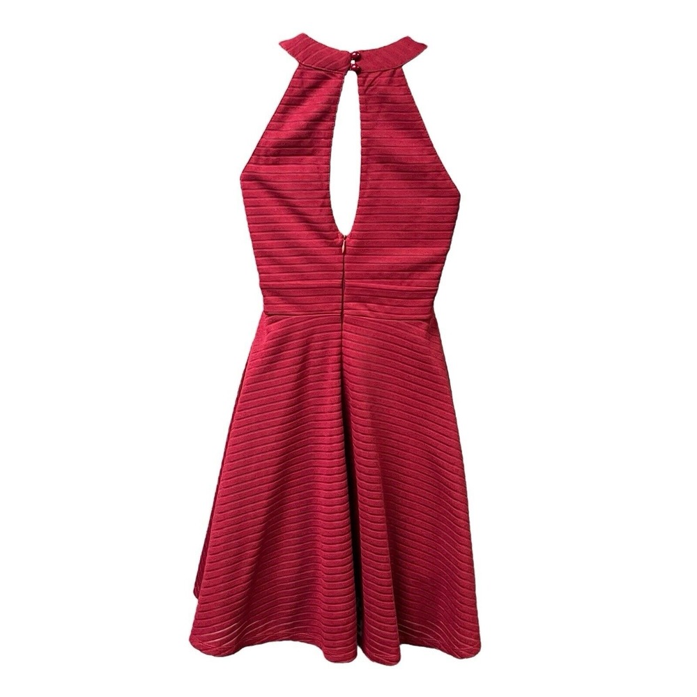 Altar'd State Red Mini‎ Dress Size Small Rhinestone Sleeveless Textured Party - Picture 7 of 12